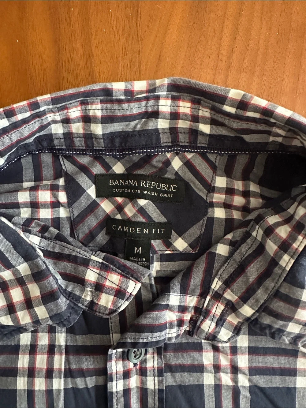 Banana republic blue pattern button up